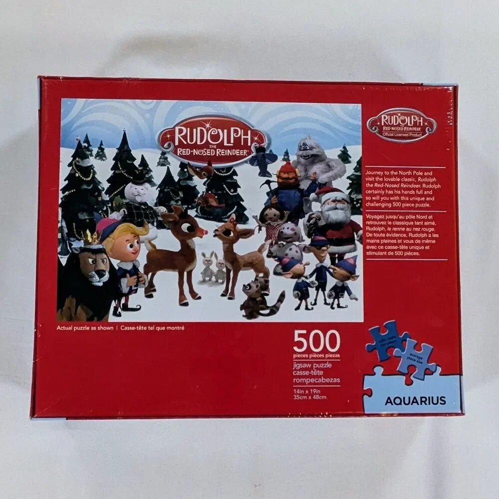 Rudolf The Red Nosed Reindeer 500 Piece Jigsaw Puzzle Aquarius Official Licensed